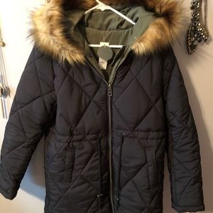 Franchescas winter coat, reversible